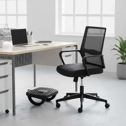 Ergonomic Under Desk Footrest Massage Rollers Leg Rest Pain Relief Non-slip Foot Stool Posture Correction As Christmas New Gift - gallery 1