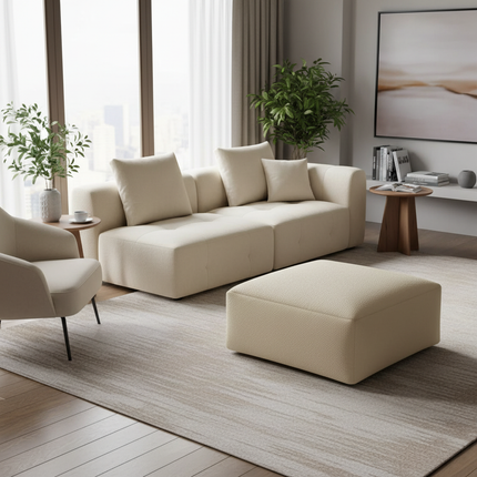 Lazy Sofa Ottoman Foot Stool Cover No Inner Modern Designed Footstool Side Table Chair Stool Versatile Low Stool Sofa - gallery 1