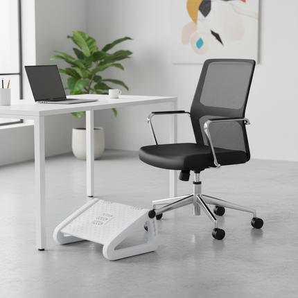 Foot Pedal Office Footstool Anti-warping Erlang Legs Adjustable Footstool Under Table Footstool Foot Resting Artifact - gallery 1