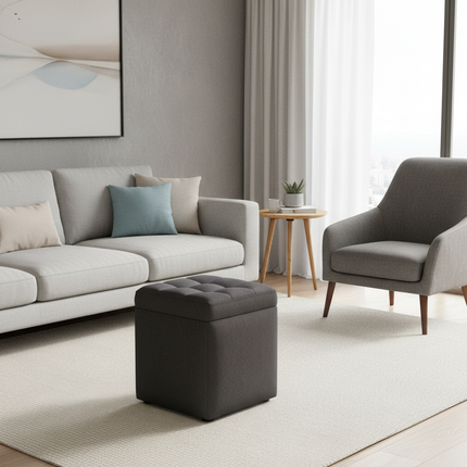 Storage Ottoman Coffee Table Living Room Sofa Stool Storage Chair for Footrest Multifunctional Foot Stool for Home Furniture - gallery 1