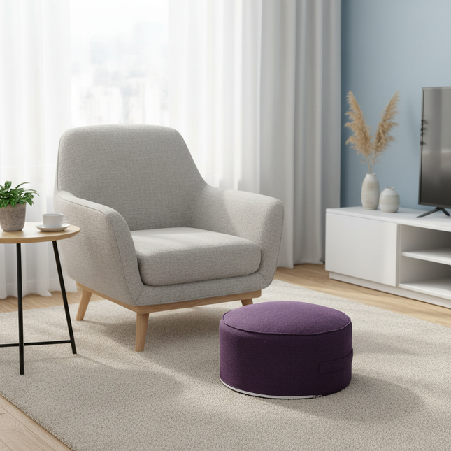 Tea Ceremony Floor Poufs With Fillings Cotton Linen Tatami Footstool Ottoman Thicken Meditation Cushion Yoga Round Cushion Futon - gallery 1