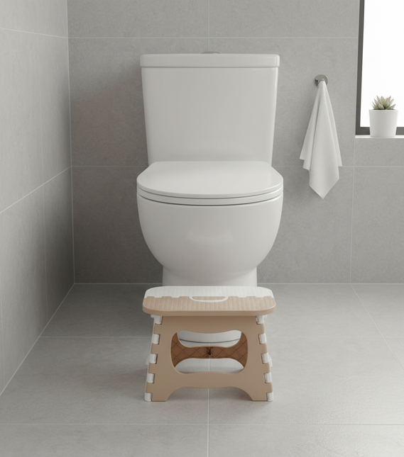 Lightweight portable thickened plastic folding stool - great for kids, great train stool, and space-saving furniture - gallery 1