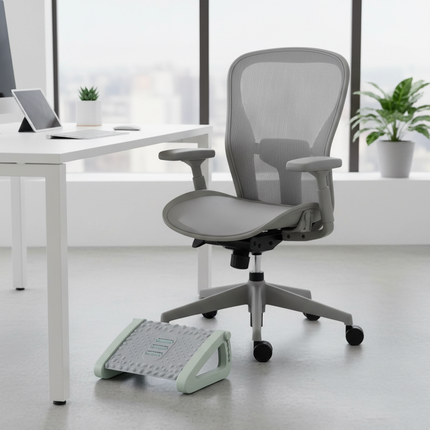 Portable Foot Rest Ergonomic Office Footrest Under Desk Feet Stool for Home Office Work Foot Resting Stool with Massage Rollers - gallery 1