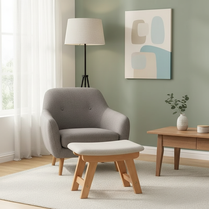 Cloth Small Stool Creative Household Shoe Stool Tea Table Stool Living Room Wood Solid Bench Modern Simple Sofa - gallery 1