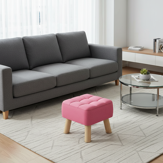 Solid Low Stool For Kids Foot Stool Durable Round Nesting Stools Comfortable And Soft Toddlers Playroom And Daycare House hold - gallery 1