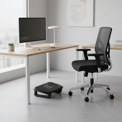 Scalebeard Under Desk Footrest, Ergonomic Foot Stool with Massage Rollers Desk Leg Rest Pain Relief for Home Office Work - gallery 1