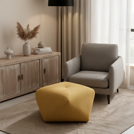 UVR  Living Room Tea Table Sofa Sitting Stool Solid Wood Octagonal Stool Doorway Checkroom Shoe Changing Household Low Stool - gallery 1