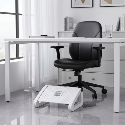 Under Desk Footrest with Massage Rollers Ergonomic Foot Stool for Home Office Pain Relief and Comfort - gallery 1
