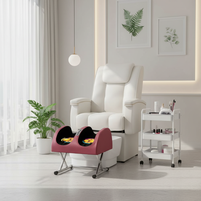 Electric Foot Massager Heating Therapy Hot Compression Shiatsu Kneading Roller Muscle Relaxation Pain Relief Foot Spa Machine - gallery 1