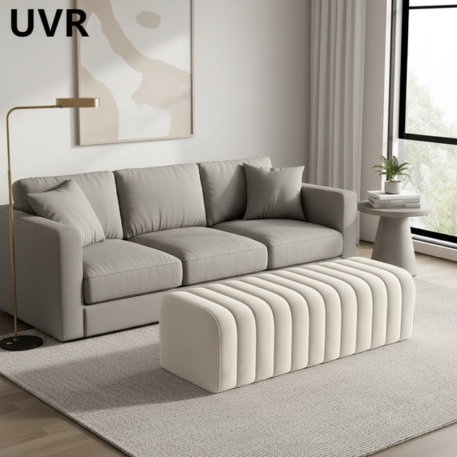 UVR Light Luxury Shoeshine Bench Modern Simple Doorway Entrance Chair Bedroom Bedside Bench Living Room Sofa Footrest Chair - gallery 1