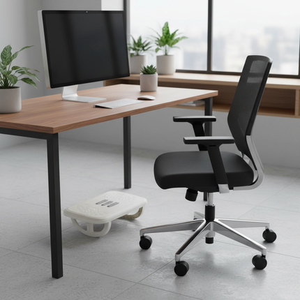 Rocking Footrest for under Desk Ergonomic Desk Leg Rest Rocker Balance Board Leg Comfort Support Stools - gallery 1