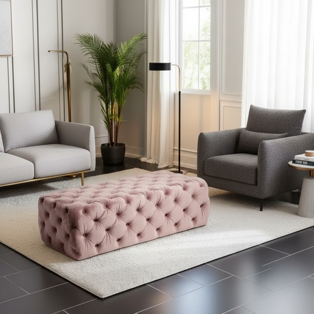 Nordic Multi-color Velvet Stools Living Room Furniture Resting Ottomans Home Entrance Bench Bedroom Bed End Shoe Changing Stool - gallery 1