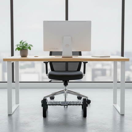 Foot Rest for Under Desk Adjustable Foot Rest Ergonomic Foot Stool Massage for Pressure Relief Portable Footstool Leg Rest Desk - gallery 1