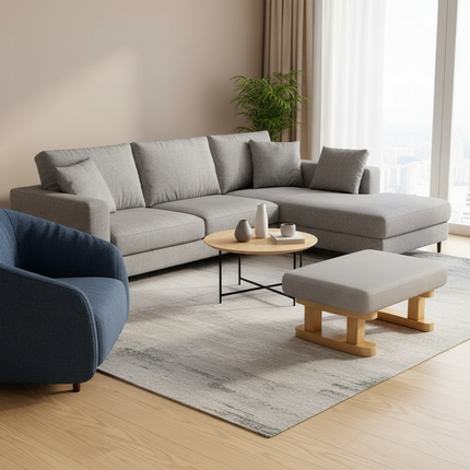 Colorful Small Wooden Stool with Non-Slip Pad Footrest Seat Square Household Living Room Hallway Sofa Tea Stools - gallery 1