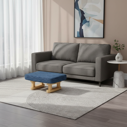 Colorful Small Wooden Stool with Non-Slip Pad Footrest Seat Square Household Living Room Hallway Sofa Tea Stools - gallery 1