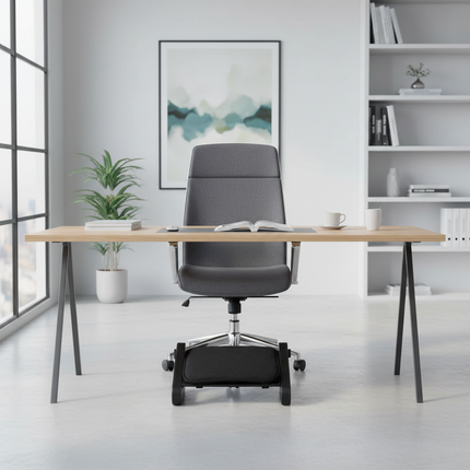 Scalebeard Under Desk Footrest with Massage Surface Ergonomic 6 Height Position Adjustable Foot Stool with Firm Non-Slip Legs - gallery 1