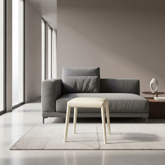 French Footstool Saddle Leather Stool Home Stackable Bench Living Room Small Stools Entrance Porch Shoe Changing Stools - gallery 1