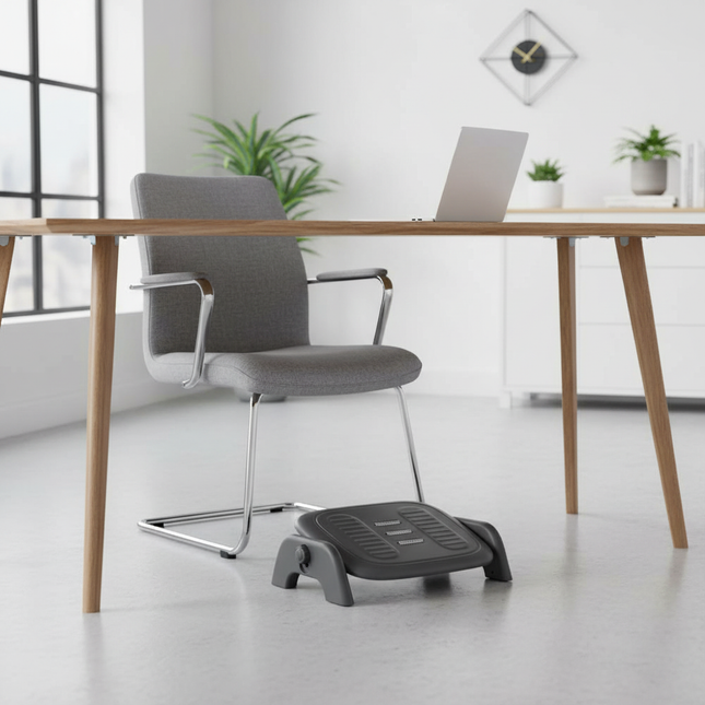 Ergonomic Massage Footstool Durable Detachable Foot Rest Stool Feet Support Adjustable Height Footrest Cushion Living Room - gallery 1