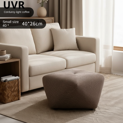 UVR  Living Room Tea Table Sofa Sitting Stool Solid Wood Octagonal Stool Doorway Checkroom Shoe Changing Household Low Stool - gallery 1