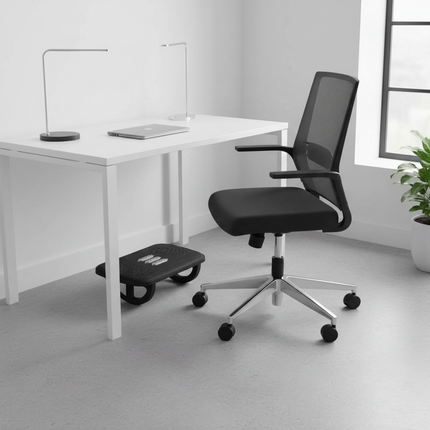 Rocking Footrest for under Desk Ergonomic Desk Leg Rest Rocker Balance Board Leg Comfort Support Stools - gallery 1