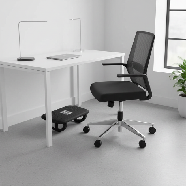 Rocking Footrest for under Desk Ergonomic Desk Leg Rest Rocker Balance Board Leg Comfort Support Stools - gallery 1