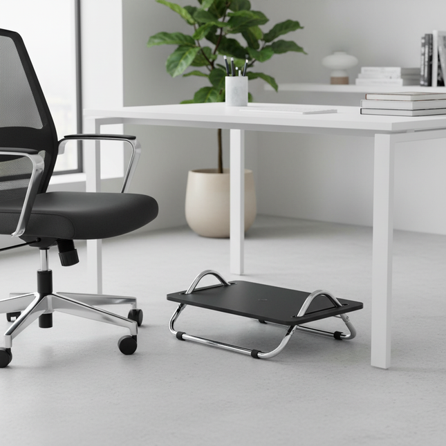 Ergonomic Multifunctional Foot Rest Stool Office Footrest with Non-Slip Base Workspace Essential for Posture Correction - gallery 1
