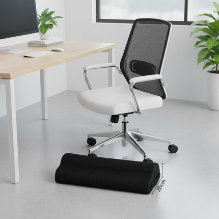 Feet Stool Chair Under Desk Footrest Foot Resting Stool with Massage Ergonomic Office Footrest Under Desk Height Adjustable - gallery 1