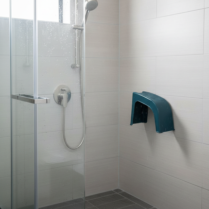 Manicure Pedicure Stool with Grooves Storage Shower Foot Holder Stand Anti-skid Universal Plastic Shaving Toenail Leg Rest Stand - gallery 1