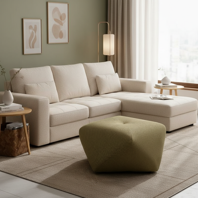 UVR  Living Room Tea Table Sofa Sitting Stool Solid Wood Octagonal Stool Doorway Checkroom Shoe Changing Household Low Stool - gallery 1