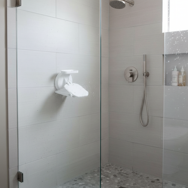 Shower Foot Rest Shower Pedal with Suction Cup Shower Step Shower Foot Stand Non Slip Shower Foot Support for Pregnant - gallery 1