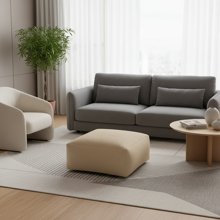 Lazy Sofa Ottoman Foot Stool Cover No Inner Modern Designed Footstool Side Table Chair Stool Versatile Low Stool Sofa - gallery 1