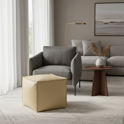 Light luxury leather pier tatami floor storage seat cushion living room household pier pu leather futon seat cushionNo filling m - gallery 1