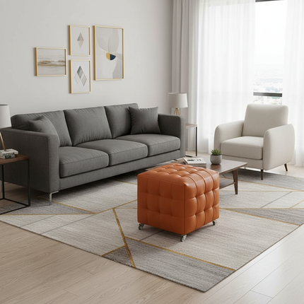 Nordic Step Stool Modern Living Room Decorative Makeup Rectangle Bathroom Foot Stool Pedicure Tabouret Patio Furniture - gallery 1