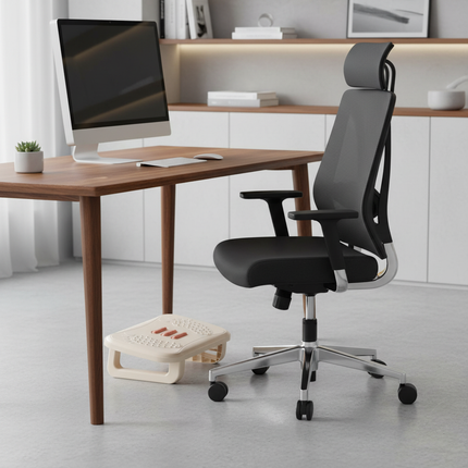 Portability Foot Rest Under Desk Footrest Ergonomic Foot Stool with Massage Rollers Foot Rest for Home Office Work Fast Ship - gallery 1