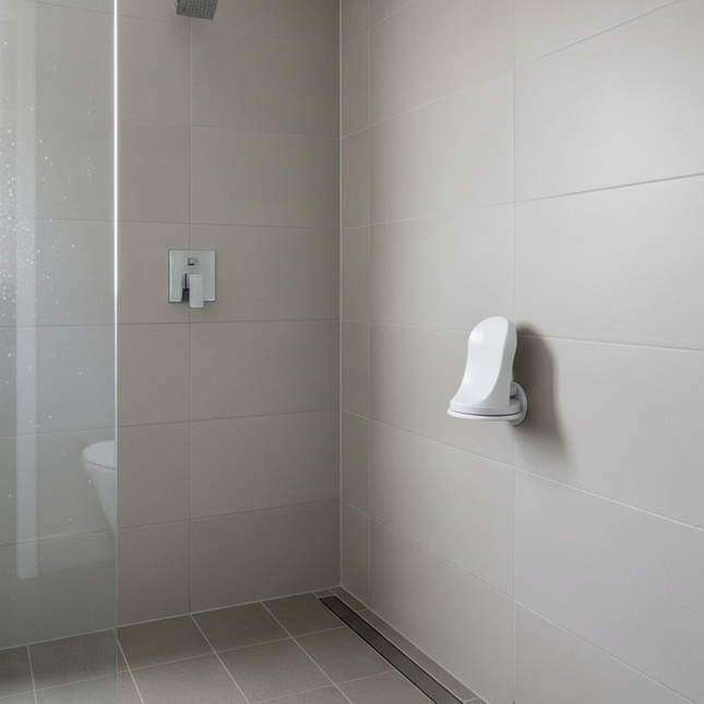 Shower FootRest with Powerful Suction Cup Bathroom Accessories for Leg Shaving Pedicure Safe & Comfortable - gallery 1