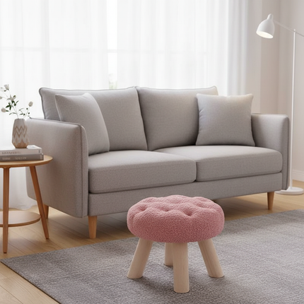 Flower Stool, Footstool, Shoe Changing Stool, Sofa, Coffee Table, Low Stool, Small Round Stool, Living Room, Bedroom - gallery 1