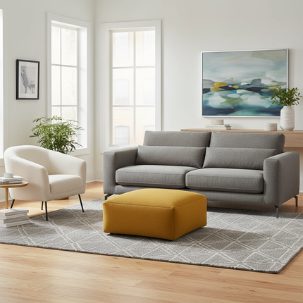 Lazy Sofa Ottoman Foot Stool Cover No Inner Modern Designed Footstool Side Table Chair Stool Versatile Low Stool Sofa - gallery 1