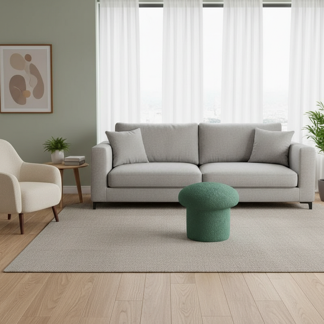 Nordic Ottomans Lovely Mushroom Fabric Art Makeup Stool Creativity Bedroom Step Round Stools Bedroom Furniture Foot Stool Pouf - gallery 1