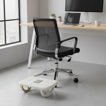 Rocking Footrest for under Desk Ergonomic Desk Leg Rest Rocker Balance Board Comfortable Foot Stool for Desk Home Office - gallery 1