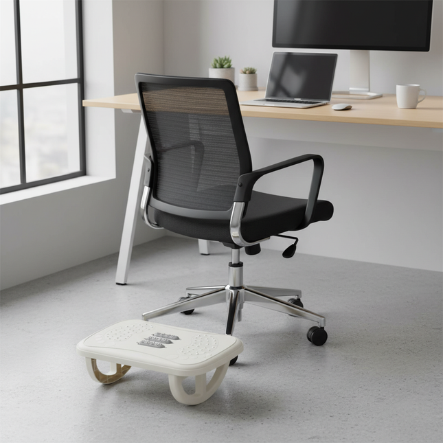 Rocking Footrest for under Desk Ergonomic Desk Leg Rest Rocker Balance Board Comfortable Foot Stool for Desk Home Office - gallery 1
