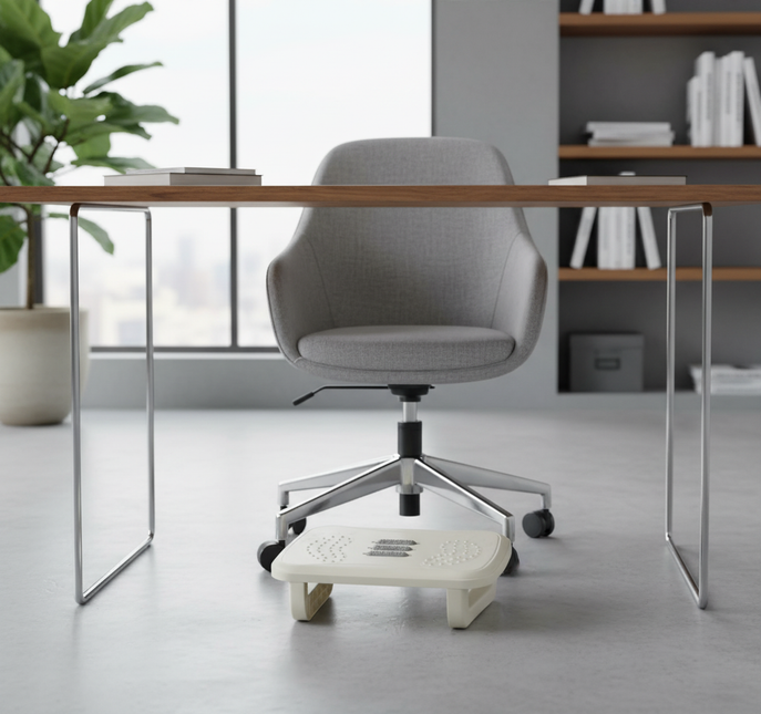 Portability Foot Rest Under Desk Footrest Ergonomic Foot Stool with Massage Rollers Foot Rest for Home Office Work Fast Ship - gallery 1