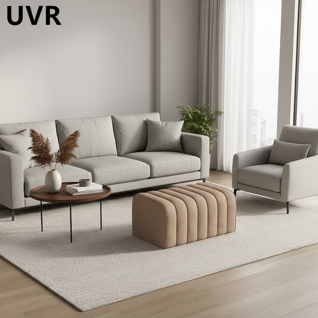 UVR Light Luxury Shoeshine Bench Modern Simple Doorway Entrance Chair Bedroom Bedside Bench Living Room Sofa Footrest Chair - gallery 1