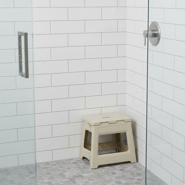 Lightweight Folding Step Stool Multi Purpose Handheld Thickened Footstool Non-Slip Plastic Small Benches Kitchen - gallery 1