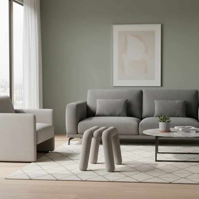 UVR Light Luxury Stool Modern Simple Coffee Table Stool Bedroom Makeup Chair Sofa Footstool Doorway Shoeshine Stool Furniture - gallery 1