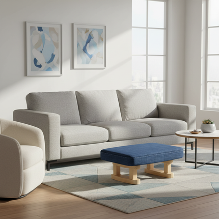 Creative Small Wooden Chair Household Shoe Change Stool Soft Bag Low Stool Office Small Stool Shoe Change Stool Door - gallery 1