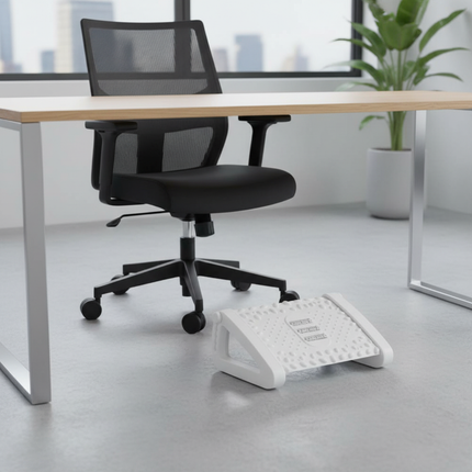 43*32cm Office Stool Footrest With Ergonomic Design Relieve Pressure Improve Comfort Footstool Massage Rollers For Office Space - gallery 1