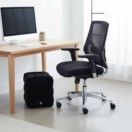 PVC Inflatable Travel Pillow Foot Rest Pillow Stool  Kids Airplane Bed Car Bus Adjustable Three Layers Height Adult Flight Foot - gallery 1