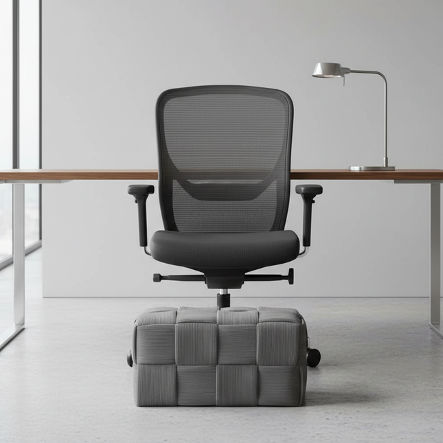 Foot Rest Soft and Comfortable Square Corduroy Woven Design Sofa Stool - gallery 1