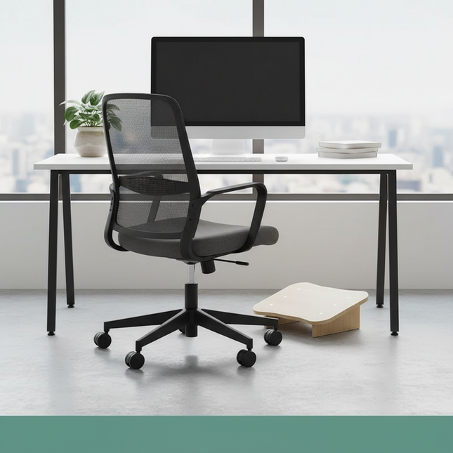 Under The Office Desk Footstool Wooden Foot Rest Stool Under Desk Footrest  Furniture Support Stepping Stool Pain Relief Office - gallery 1