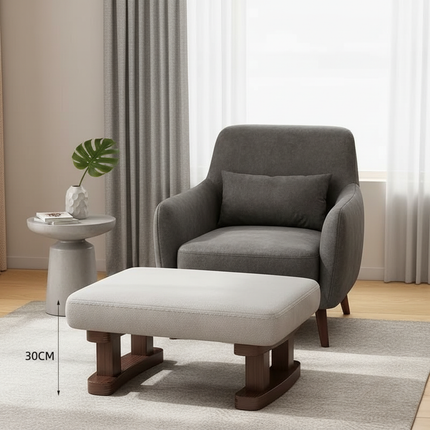 Colorful Small Wooden Stool with Non-Slip Pad Footrest Seat Square Household Living Room Hallway Sofa Tea Stools - gallery 1